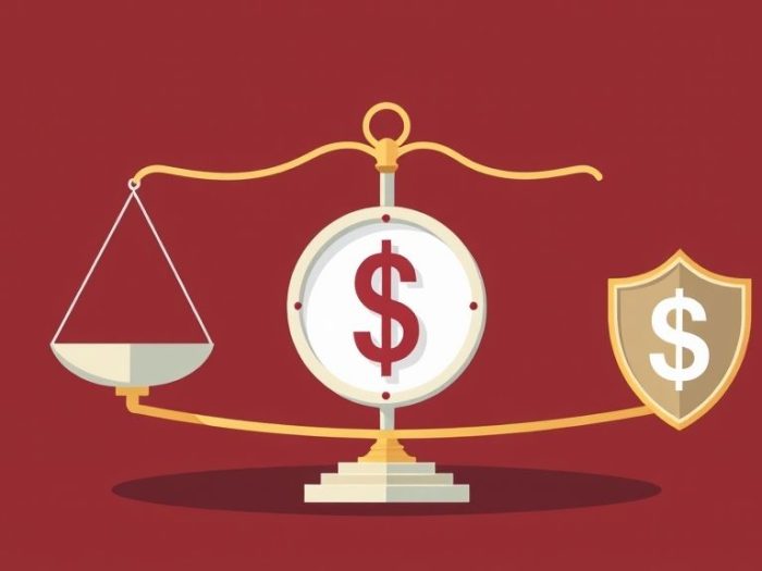 {"prompt":"create no text flat illustration, don't show any text. Just show financial symbol. Use a balance scale, stop-loss icon, and shield visuals. Background color: dark red or cool gray. Purely metaphorical -- no numbers or labels.","originalPrompt":"create no text flat illustration, don't show any text. Just show financial symbol. Use a balance scale, stop-loss icon, and shield visuals. Background color: dark red or cool gray. Purely metaphorical -- no numbers or labels.","width":1024,"height":576,"seed":42,"model":"flux","enhance":false,"nologo":true,"negative_prompt":"worst quality, blurry","nofeed":false,"safe":false,"isMature":false,"isChild":false}