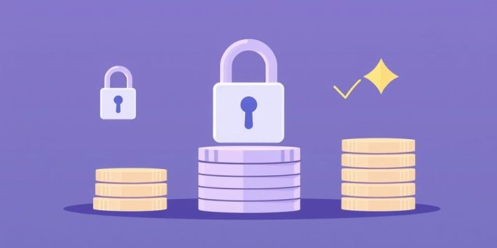 {"prompt":"create no text flat illustration, Visualize earning from crypto staking. Use a purple or teal background. Include lock icons, yield bars, and coins stacked while earning interest. No numbers or text.","originalPrompt":"create no text flat illustration, Visualize earning from crypto staking. Use a purple or teal background. Include lock icons, yield bars, and coins stacked while earning interest. No numbers or text.","width":1024,"height":576,"seed":42,"model":"flux","enhance":false,"nologo":true,"negative_prompt":"worst quality, blurry","nofeed":false,"safe":false,"isMature":false,"isChild":false}