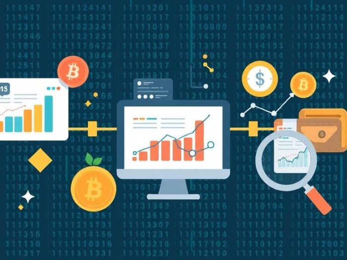 {"prompt":"create no text flat illustration, Flat illustration of on-chain analysis. Use matrix-like background or blockchain visuals. Include charts, wallets, and magnifying glass icons. No text.","originalPrompt":"create no text flat illustration, Flat illustration of on-chain analysis. Use matrix-like background or blockchain visuals. Include charts, wallets, and magnifying glass icons. No text.","width":1024,"height":576,"seed":42,"model":"flux","enhance":false,"nologo":true,"negative_prompt":"worst quality, blurry","nofeed":false,"safe":false,"isMature":false,"isChild":false}