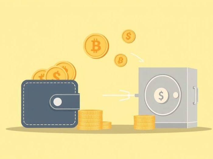 {"prompt":"create no text flat illustration, Illustrate crypto lending for passive income. Background: pale gold or green. Show coins moving from a wallet to a vault, with interest returns implied. No words.","originalPrompt":"create no text flat illustration, Illustrate crypto lending for passive income. Background: pale gold or green. Show coins moving from a wallet to a vault, with interest returns implied. No words.","width":1024,"height":576,"seed":42,"model":"flux","enhance":false,"nologo":true,"negative_prompt":"worst quality, blurry","nofeed":false,"safe":false,"isMature":false,"isChild":false}