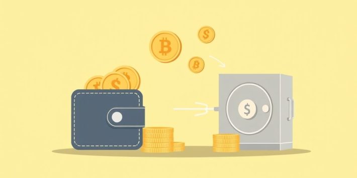 {"prompt":"create no text flat illustration, Illustrate crypto lending for passive income. Background: pale gold or green. Show coins moving from a wallet to a vault, with interest returns implied. No words.","originalPrompt":"create no text flat illustration, Illustrate crypto lending for passive income. Background: pale gold or green. Show coins moving from a wallet to a vault, with interest returns implied. No words.","width":1024,"height":576,"seed":42,"model":"flux","enhance":false,"nologo":true,"negative_prompt":"worst quality, blurry","nofeed":false,"safe":false,"isMature":false,"isChild":false}