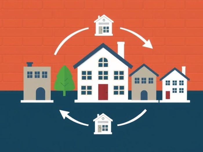 {"prompt":"create no text flat illustration, Visualize the BRRRR method. Show five phases (Buy, Rehab, Rent, Refinance, Repeat) with building icons in circular motion. Background: warm brick red or navy. No text.","originalPrompt":"create no text flat illustration, Visualize the BRRRR method. Show five phases (Buy, Rehab, Rent, Refinance, Repeat) with building icons in circular motion. Background: warm brick red or navy. No text.","width":1024,"height":576,"seed":42,"model":"flux","enhance":false,"nologo":true,"negative_prompt":"worst quality, blurry","nofeed":false,"safe":false,"isMature":false,"isChild":false}
