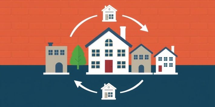 {"prompt":"create no text flat illustration, Visualize the BRRRR method. Show five phases (Buy, Rehab, Rent, Refinance, Repeat) with building icons in circular motion. Background: warm brick red or navy. No text.","originalPrompt":"create no text flat illustration, Visualize the BRRRR method. Show five phases (Buy, Rehab, Rent, Refinance, Repeat) with building icons in circular motion. Background: warm brick red or navy. No text.","width":1024,"height":576,"seed":42,"model":"flux","enhance":false,"nologo":true,"negative_prompt":"worst quality, blurry","nofeed":false,"safe":false,"isMature":false,"isChild":false}