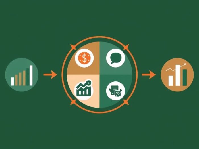 {"prompt":"create no text flat illustration, Depict market cycle investing. Four icons: shown as in a circle. Background: dark green or burnt orange. No text.","originalPrompt":"create no text flat illustration, Depict market cycle investing. Four icons: shown as in a circle. Background: dark green or burnt orange. No text.","width":1024,"height":576,"seed":42,"model":"flux","enhance":false,"nologo":true,"negative_prompt":"worst quality, blurry","nofeed":false,"safe":false,"isMature":false,"isChild":false}
