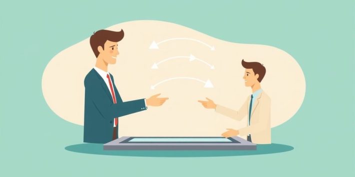 {"prompt":"create no text flat illustration, Show peer-to-peer lending. Investor lending to borrower via digital platform with interest arrows. Background: teal or beige. No text.","originalPrompt":"create no text flat illustration, Show peer-to-peer lending. Investor lending to borrower via digital platform with interest arrows. Background: teal or beige. No text.","width":1024,"height":576,"seed":42,"model":"flux","enhance":false,"nologo":true,"negative_prompt":"worst quality, blurry","nofeed":false,"safe":false,"isMature":false,"isChild":false}