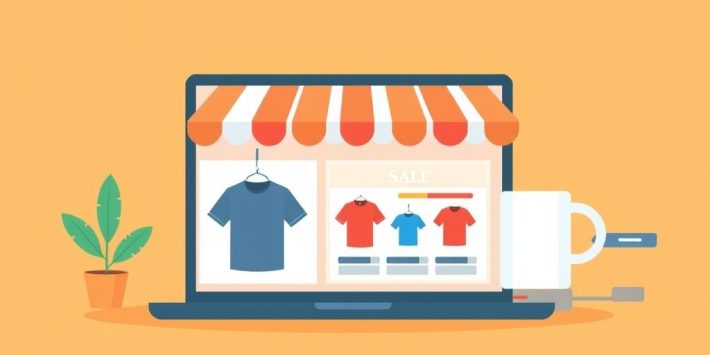 {"prompt":"create no text flat illustration, Represent print-on-demand businesses. T-shirt and mug icons on digital storefronts, with print and ship automation. Background: pale orange. No labels.","originalPrompt":"create no text flat illustration, Represent print-on-demand businesses. T-shirt and mug icons on digital storefronts, with print and ship automation. Background: pale orange. No labels.","width":1024,"height":576,"seed":42,"model":"flux","enhance":false,"nologo":true,"negative_prompt":"worst quality, blurry","nofeed":false,"safe":false,"isMature":false,"isChild":false}
