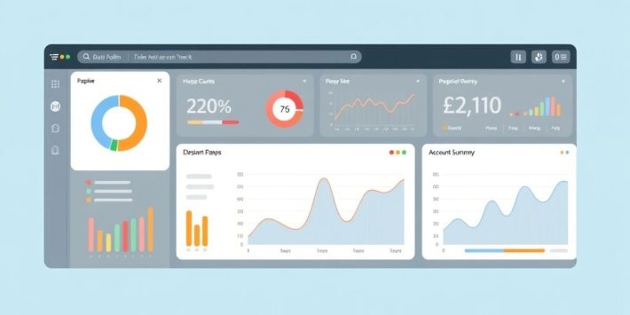 {"prompt":"create no text flat illustration, Illustrate portfolio tracking tools. Dashboard with pie charts, line graphs, and account summary visuals. Background: light blue or charcoal. No text.","originalPrompt":"create no text flat illustration, Illustrate portfolio tracking tools. Dashboard with pie charts, line graphs, and account summary visuals. Background: light blue or charcoal. No text.","width":1024,"height":576,"seed":42,"model":"flux","enhance":false,"nologo":true,"negative_prompt":"worst quality, blurry","nofeed":false,"safe":false,"isMature":false,"isChild":false}