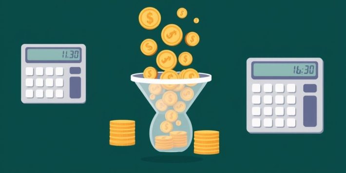 {"prompt":"create no text flat illustration, Show investment tax calculators. Coins flowing through a filter funnel  (icon only). Background: navy or forest green. No text.","originalPrompt":"create no text flat illustration, Show investment tax calculators. Coins flowing through a filter funnel  (icon only). Background: navy or forest green. No text.","width":1024,"height":576,"seed":42,"model":"flux","enhance":false,"nologo":true,"negative_prompt":"worst quality, blurry","nofeed":false,"safe":false,"isMature":false,"isChild":false}