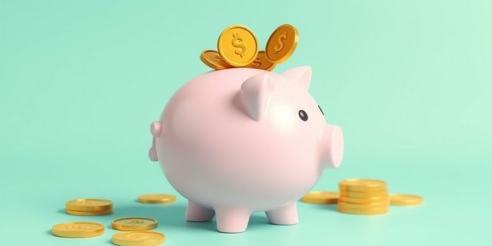 {"prompt":"create no text flat illustration, Show high-yield savings account interest. Coins multiplying in a digital piggy bank. Background: gold or mint. No text.","originalPrompt":"create no text flat illustration, Show high-yield savings account interest. Coins multiplying in a digital piggy bank. Background: gold or mint. No text.","width":1024,"height":576,"seed":42,"model":"flux","enhance":false,"nologo":true,"negative_prompt":"worst quality, blurry","nofeed":false,"safe":false,"isMature":false,"isChild":false}