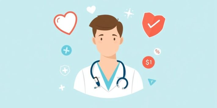 {"prompt":"create no text flat illustration, Represent saving on health insurance. A stethoscope, insurance shield, and discount icons around a person. Background: medical blue or white. No text.","originalPrompt":"create no text flat illustration, Represent saving on health insurance. A stethoscope, insurance shield, and discount icons around a person. Background: medical blue or white. No text.","width":1024,"height":576,"seed":42,"model":"flux","enhance":false,"nologo":true,"negative_prompt":"worst quality, blurry","nofeed":false,"safe":false,"isMature":false,"isChild":false}