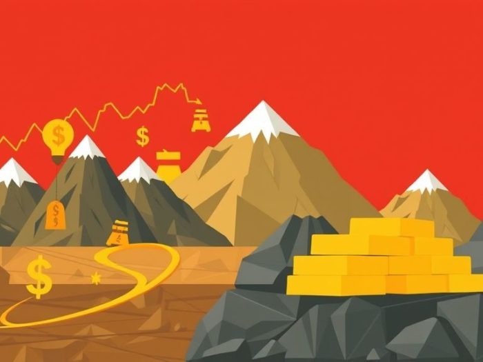 {"prompt":"create no text flat illustration, Depict gold mining stocks vs. physical gold. Stock icons overlaid on mines vs. stacked gold bars. Background: dual-tone and red. No labels.","originalPrompt":"create no text flat illustration, Depict gold mining stocks vs. physical gold. Stock icons overlaid on mines vs. stacked gold bars. Background: dual-tone and red. No labels.","width":1024,"height":576,"seed":42,"model":"flux","enhance":false,"nologo":true,"negative_prompt":"worst quality, blurry","nofeed":false,"safe":false,"isMature":false,"isChild":false}