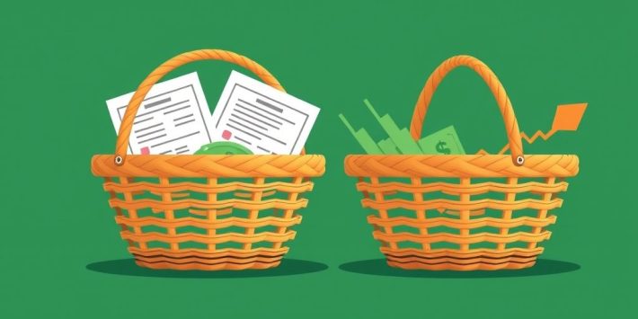 {"prompt":"create no text flat illustration, Show  futures in commodities investing. Two investment baskets: one with futures contracts, one with tickers. Background: split green and navy. No text.","originalPrompt":"create no text flat illustration, Show  futures in commodities investing. Two investment baskets: one with futures contracts, one with tickers. Background: split green and navy. No text.","width":1024,"height":576,"seed":42,"model":"flux","enhance":false,"nologo":true,"negative_prompt":"worst quality, blurry","nofeed":false,"safe":false,"isMature":false,"isChild":false}