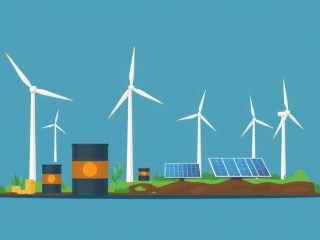 {"prompt":"create no text flat illustration, Visualize a fossil-free investment portfolio. Stocks replacing oil barrels with wind turbines and solar panels. Background: sky blue or dark blue. No wording.","originalPrompt":"create no text flat illustration, Visualize a fossil-free investment portfolio. Stocks replacing oil barrels with wind turbines and solar panels. Background: sky blue or dark blue. No wording.","width":1024,"height":576,"seed":42,"model":"flux","enhance":false,"nologo":true,"negative_prompt":"worst quality, blurry","nofeed":false,"safe":false,"isMature":false,"isChild":false}
