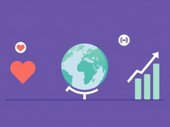 {"prompt":"create no text flat illustration, Depict impact investing beyond profits. Investor icons with heart, globe, and growth visuals. Background: purple or teal. No wording.","originalPrompt":"create no text flat illustration, Depict impact investing beyond profits. Investor icons with heart, globe, and growth visuals. Background: purple or teal. No wording.","width":1024,"height":576,"seed":42,"model":"flux","enhance":false,"nologo":true,"negative_prompt":"worst quality, blurry","nofeed":false,"safe":false,"isMature":false,"isChild":false}