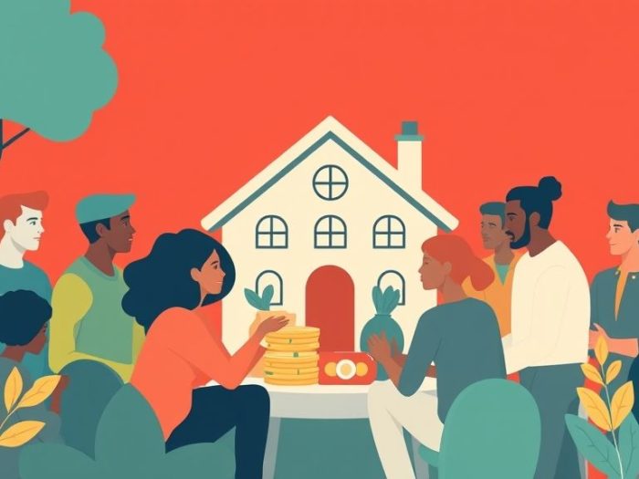 {"prompt":"create no text flat illustration, Depict community impact funds. Diverse people pooling investments into a community center. Background: warm red or civic blue. No text.","originalPrompt":"create no text flat illustration, Depict community impact funds. Diverse people pooling investments into a community center. Background: warm red or civic blue. No text.","width":1024,"height":576,"seed":42,"model":"flux","enhance":false,"nologo":true,"negative_prompt":"worst quality, blurry","nofeed":false,"safe":false,"isMature":false,"isChild":false}