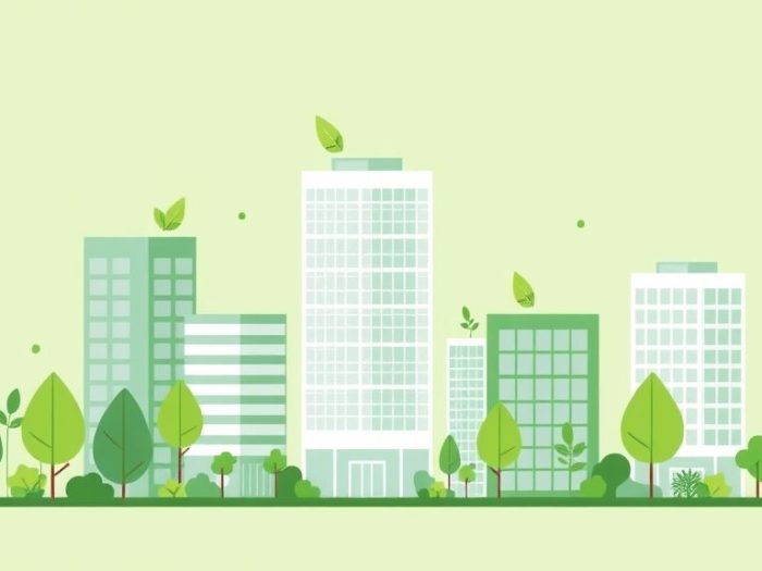 {"prompt":"create no text flat illustration, Show green real estate REITs. Eco-designed buildings with leaves and energy-efficiency visuals. Background: sage or light gray. No text.","originalPrompt":"create no text flat illustration, Show green real estate REITs. Eco-designed buildings with leaves and energy-efficiency visuals. Background: sage or light gray. No text.","width":1024,"height":576,"seed":42,"model":"flux","enhance":false,"nologo":true,"negative_prompt":"worst quality, blurry","nofeed":false,"safe":false,"isMature":false,"isChild":false}