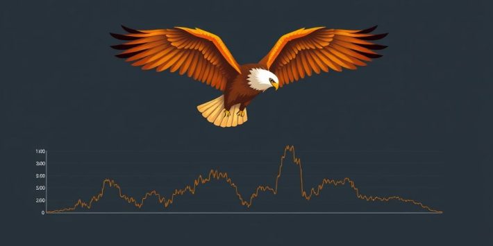 {"prompt":"Craft a visually striking flat design that depicts the iron condor trading strategy without any text. In the composition, illustrate a majestic condor soaring above a flat, horizontal stock chart, symbolizing the four option legs of the strategy. The condor's wings should be intricately crafted, visually representing the interconnected nature of the options, perhaps using dynamic colors like deep gold and burnt sienna that contrast against the background. The backdrop should be a rich slate gray, creating a moody, sophisticated atmosphere, or an indigo blue to evoke a sense of depth and calm. The artwork should aim for a sleek, modern aesthetic, reminiscent of contemporary vector illustrations, focusing on curvature and geometric shapes to add a sense of movement and grace.nncreate no text flat illustration, Illustrate iron condor strategy. A flying condor made of four option legs over a sideways chart. Background: slate gray or indigo. No wording.","originalPrompt":"create no text flat illustration, Illustrate iron condor strategy. A flying condor made of four option legs over a sideways chart. Background: slate gray or indigo. No wording.","width":1024,"height":576,"seed":42,"model":"flux","enhance":false,"nologo":true,"negative_prompt":"worst quality, blurry","nofeed":false,"safe":false,"isMature":false,"isChild":false}