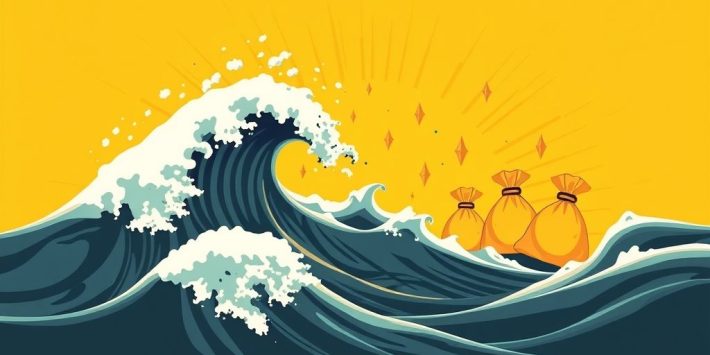 {"prompt":"Design a vibrant, text-free illustration showcasing advanced high implied volatility options strategies. Feature a dynamic volatility chart characterized by dramatic, spiking waves that symbolize fluctuating market conditions. Include stylized visuals of premium bags that suggest value and potential profit. The backdrop bursts with energy, using a striking bold yellow contrasted with deep charcoal, merging warmth and sophistication. The overall composition evokes a sense of high energy and strategic intellect, drawing attention to the complexity and excitement of financial trading.nncreate no text flat illustration, Represent high-IV options strategies. Volatility chart with spiking waves and premium bag visuals. Background: bold yellow or charcoal. No wording.","originalPrompt":"create no text flat illustration, Represent high-IV options strategies. Volatility chart with spiking waves and premium bag visuals. Background: bold yellow or charcoal. No wording.","width":1024,"height":576,"seed":42,"model":"flux","enhance":false,"nologo":true,"negative_prompt":"worst quality, blurry","nofeed":false,"safe":false,"isMature":false,"isChild":false}