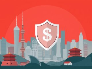 {"prompt":"create no text flat illustration, Visualize investing in Chinese stocks with lower political risk. Chinese skyline with protective shield and money icons. Background: red-gray. No wording.","originalPrompt":"create no text flat illustration, Visualize investing in Chinese stocks with lower political risk. Chinese skyline with protective shield and money icons. Background: red-gray. No wording.","width":1024,"height":576,"seed":42,"model":"flux","enhance":false,"nologo":true,"negative_prompt":"worst quality, blurry","nofeed":false,"safe":false,"isMature":false,"isChild":false}