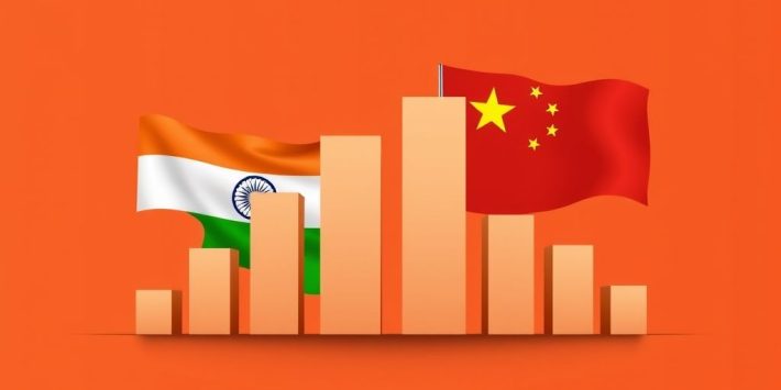 {"prompt":"create no text flat illustration, Compare India vs. China market potential. Two growing markets represented by bar charts or flags rising in parallel. Background: split-tone saffron and red. No text.","originalPrompt":"create no text flat illustration, Compare India vs. China market potential. Two growing markets represented by bar charts or flags rising in parallel. Background: split-tone saffron and red. No text.","width":1024,"height":576,"seed":42,"model":"flux","enhance":false,"nologo":true,"negative_prompt":"worst quality, blurry","nofeed":false,"safe":false,"isMature":false,"isChild":false}