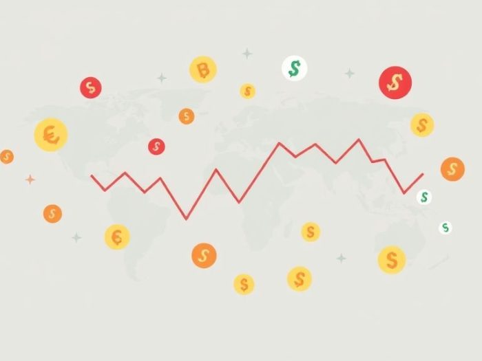 {"prompt":"create no text flat illustration, Show currency fluctuation effect on investments. Global stock chart with currency symbols fluctuating around it. Background: light gray or forest green. No labels.","originalPrompt":"create no text flat illustration, Show currency fluctuation effect on investments. Global stock chart with currency symbols fluctuating around it. Background: light gray or forest green. No labels.","width":1024,"height":576,"seed":42,"model":"flux","enhance":false,"nologo":true,"negative_prompt":"worst quality, blurry","nofeed":false,"safe":false,"isMature":false,"isChild":false}