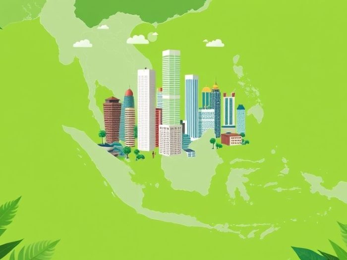 {"prompt":"create no text flat illustration, Show Southeast Asia as a growth hub. Map of the ASEAN region with many buildings rising from it. Background: tropical green. No text.","originalPrompt":"create no text flat illustration, Show Southeast Asia as a growth hub. Map of the ASEAN region with many buildings rising from it. Background: tropical green. No text.","width":1024,"height":576,"seed":42,"model":"flux","enhance":false,"nologo":true,"negative_prompt":"worst quality, blurry","nofeed":false,"safe":false,"isMature":false,"isChild":false}