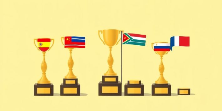 {"prompt":"create no text flat illustration, Depict best single-country ETFs by performance. Trophy icons and flags with trailing upward lines. Background: mustard or sky blue. No labels.","originalPrompt":"create no text flat illustration, Depict best single-country ETFs by performance. Trophy icons and flags with trailing upward lines. Background: mustard or sky blue. No labels.","width":1024,"height":576,"seed":42,"model":"flux","enhance":false,"nologo":true,"negative_prompt":"worst quality, blurry","nofeed":false,"safe":false,"isMature":false,"isChild":false}