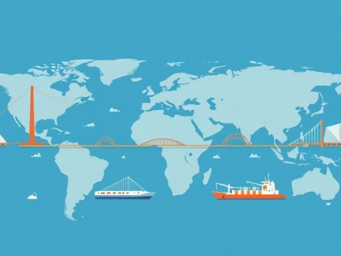 {"prompt":"create no text flat illustration, Visualize global infrastructure investments. Bridges, roads, and ports across different continents. Background: steel blue. No text.","originalPrompt":"create no text flat illustration, Visualize global infrastructure investments. Bridges, roads, and ports across different continents. Background: steel blue. No text.","width":1024,"height":576,"seed":42,"model":"flux","enhance":false,"nologo":true,"negative_prompt":"worst quality, blurry","nofeed":false,"safe":false,"isMature":false,"isChild":false}