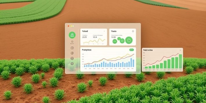 {"prompt":"create no text flat illustration, Visualize farmland investing platforms. A digital dashboard overlaid on farmland with yield growth visuals. Background: soil brown or green. No labels.","originalPrompt":"create no text flat illustration, Visualize farmland investing platforms. A digital dashboard overlaid on farmland with yield growth visuals. Background: soil brown or green. No labels.","width":1024,"height":576,"seed":42,"model":"flux","enhance":false,"nologo":true,"negative_prompt":"worst quality, blurry","nofeed":false,"safe":false,"isMature":false,"isChild":false}