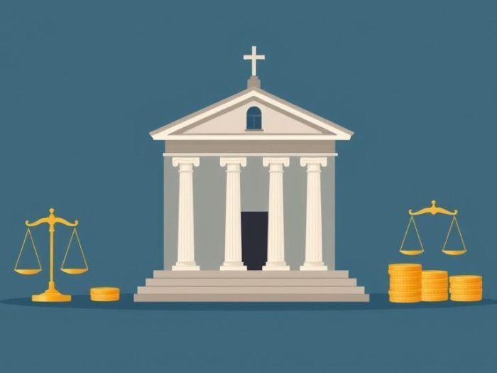 {"prompt":"create no text flat illustration, Illustrate litigation finance. A courthouse or legal document producing money symbols. Background: slate blue. No text.","originalPrompt":"create no text flat illustration, Illustrate litigation finance. A courthouse or legal document producing money symbols. Background: slate blue. No text.","width":1024,"height":576,"seed":42,"model":"flux","enhance":false,"nologo":true,"negative_prompt":"worst quality, blurry","nofeed":false,"safe":false,"isMature":false,"isChild":false}