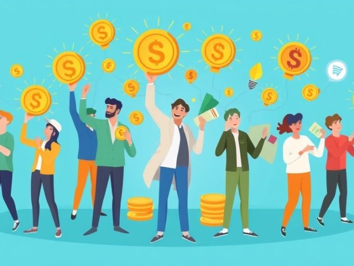 {"prompt":"A vibrant, flat illustration depicting the dynamic world of startup investment through equity crowdfunding. Envision a diverse group of small investors, each animatedly holding shining coins that radiate energy, symbolizing their contributions. These coins are visually linked to various flourishing startup icons, representing innovation and growth. The background bathes in a refreshing shade of azure blue, enhancing the modern, optimistic atmosphere. The composition is lively and engaging, with each icon showcasing unique designs that reflect different industries, suggesting a rich tapestry of entrepreneurial spirit.nncreate no text flat illustration, Illustrate startup investing via equity crowdfunding. Small investors holding coins connected to growing startup icons. Background: fresh blue. No text.","originalPrompt":"create no text flat illustration, Illustrate startup investing via equity crowdfunding. Small investors holding coins connected to growing startup icons. Background: fresh blue. No text.","width":1024,"height":576,"seed":42,"model":"flux","enhance":false,"nologo":true,"negative_prompt":"worst quality, blurry","nofeed":false,"safe":false,"isMature":false,"isChild":false}