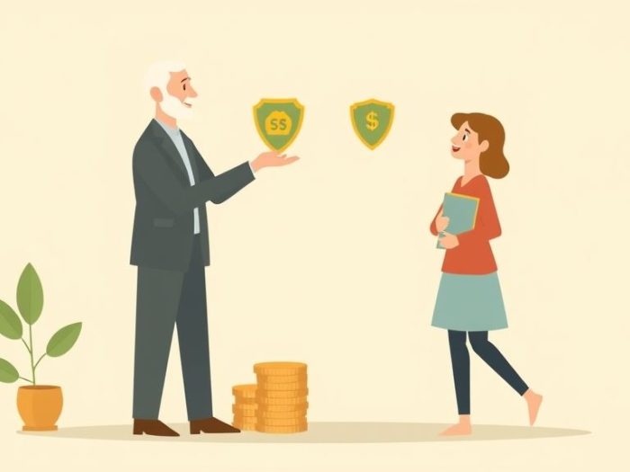 {"prompt":"create no text flat illustration, Visualize step-up in basis for generational wealth. Passing assets from older to younger figure with tax shield icons. Background: cream or olive. No labels.","originalPrompt":"create no text flat illustration, Visualize step-up in basis for generational wealth. Passing assets from older to younger figure with tax shield icons. Background: cream or olive. No labels.","width":1024,"height":576,"seed":42,"model":"flux","enhance":false,"nologo":true,"negative_prompt":"worst quality, blurry","nofeed":false,"safe":false,"isMature":false,"isChild":false}