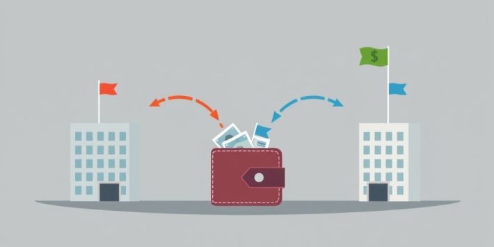 {"prompt":"Visualize a sleek, flat illustration devoid of any text, focusing on a comparison of tax flows affecting an investor's wallet. The scene features two distinct structures, each representing different taxation systems, with stylized arrows flowing into a central investor's wallet. Each flow is marked by vibrant tax flags, done in contrasting colors to highlight the differences, perhaps one structure in warm tones like red and orange, and the other in cooler shades of blue and green. The background is a subtle, muted gray, allowing the main elements to pop, creating a clean, modern aesthetic. The overall atmosphere conveys a sense of clarity and analytical insight, enticing viewers to explore how taxes impact investment returns without any external distractions.nncreate no text flat illustration, Compare on taxes. Two structures showing differing flows into investor wallet with tax flags. Background: info gray. No labels.","originalPrompt":"create no text flat illustration, Compare on taxes. Two structures showing differing flows into investor wallet with tax flags. Background: info gray. No labels.","width":1024,"height":576,"seed":42,"model":"flux","enhance":false,"nologo":true,"negative_prompt":"worst quality, blurry","nofeed":false,"safe":false,"isMature":false,"isChild":false}