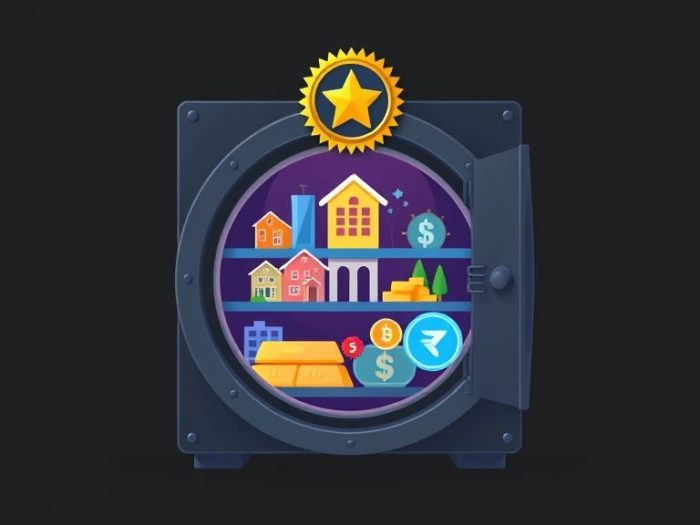 {"prompt":"Craft a flat illustration devoid of any text, visually representing the concept of self-direction in alternative investments. Central to the image is a secure vault showcasing diverse assets: vibrant depictions of real estate properties, gleaming gold bars, and futuristic cryptocurrency icons, all prominently displayed under a distinguished badge. The backdrop contrasts sharply in deep charcoal, enhancing the luminous colors of the assets, and creating a sophisticated and modern atmosphere. The overall mood conveys confidence and innovation in asset management.nncreate no text flat illustration, Show self-directed for alternative assets. Vault holding real estate, gold, crypto under badge. Background: charcoal. No text.","originalPrompt":"create no text flat illustration, Show self-directed for alternative assets. Vault holding real estate, gold, crypto under badge. Background: charcoal. No text.","width":1024,"height":576,"seed":42,"model":"flux","enhance":false,"nologo":true,"negative_prompt":"worst quality, blurry","nofeed":false,"safe":false,"isMature":false,"isChild":false}