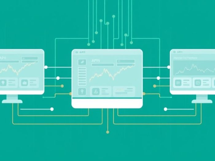 {"prompt":"create no text flat illustration, Show API trading platforms for algos. Connected APIs feeding trading dashboards with automation lines. Background: cyber teal. No wording.","originalPrompt":"create no text flat illustration, Show API trading platforms for algos. Connected APIs feeding trading dashboards with automation lines. Background: cyber teal. No wording.","width":1024,"height":576,"seed":42,"model":"flux","enhance":false,"nologo":true,"negative_prompt":"worst quality, blurry","nofeed":false,"safe":false,"isMature":false,"isChild":false}