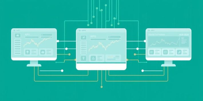 {"prompt":"create no text flat illustration, Show API trading platforms for algos. Connected APIs feeding trading dashboards with automation lines. Background: cyber teal. No wording.","originalPrompt":"create no text flat illustration, Show API trading platforms for algos. Connected APIs feeding trading dashboards with automation lines. Background: cyber teal. No wording.","width":1024,"height":576,"seed":42,"model":"flux","enhance":false,"nologo":true,"negative_prompt":"worst quality, blurry","nofeed":false,"safe":false,"isMature":false,"isChild":false}