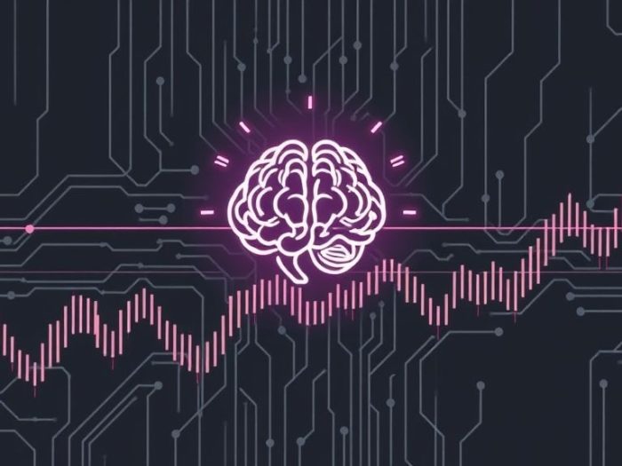 {"prompt":"create no text flat illustration, Illustrate machine learning models predicting stocks. Neural net over a stock chart with AI brain icon. Background: dark circuit gray. No text.","originalPrompt":"create no text flat illustration, Illustrate machine learning models predicting stocks. Neural net over a stock chart with AI brain icon. Background: dark circuit gray. No text.","width":1024,"height":576,"seed":42,"model":"flux","enhance":false,"nologo":true,"negative_prompt":"worst quality, blurry","nofeed":false,"safe":false,"isMature":false,"isChild":false}