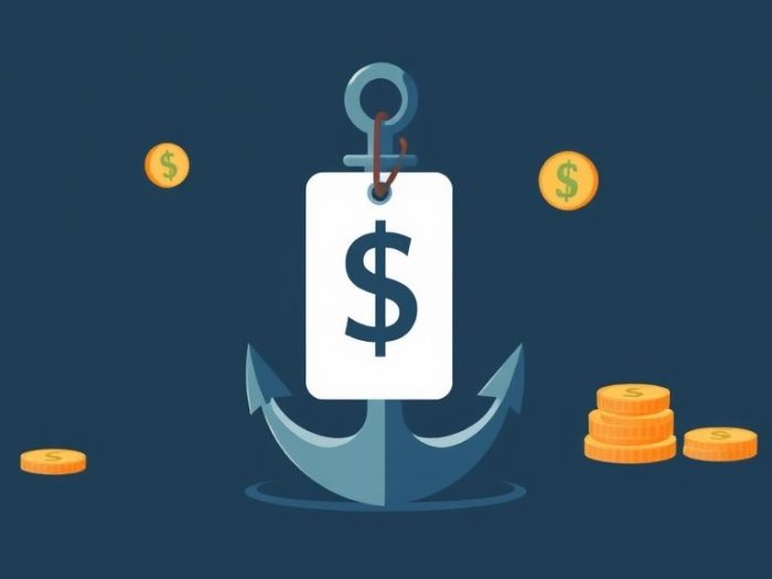 {"prompt":"create no text flat illustration, Depict anchoring bias. show money symbols. Price tag stuck to a stock despite new valuation. Background: calm navy. No labels.","originalPrompt":"create no text flat illustration, Depict anchoring bias. show money symbols. Price tag stuck to a stock despite new valuation. Background: calm navy. No labels.","width":1024,"height":576,"seed":42,"model":"flux","enhance":false,"nologo":true,"negative_prompt":"worst quality, blurry","nofeed":false,"safe":false,"isMature":false,"isChild":false}
