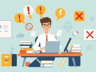{"prompt":"A sleek flat-style illustration depicting a novice researcher at a cluttered desk, surrounded by common rookie errors such as overlooking sources, rushing to conclusions, and neglecting notes. Bright, contrasting colors emphasize key mistakes with warning symbols like exclamation marks and crossed-out icons. Clean lines and minimal shading give a modern, approachable feel. In the background, subtle icons representing research tools and guidelines highlight best practices to avoid these pitfalls, creating an educational and visually engaging graphic.nncreate  flat illustration, Highlight rookie errors and how to avoid them.","originalPrompt":"create  flat illustration, Highlight rookie errors and how to avoid them.","width":1024,"height":576,"seed":42,"model":"flux","enhance":false,"nologo":true,"negative_prompt":"worst quality, blurry","nofeed":false,"safe":false,"isMature":false,"isChild":false}