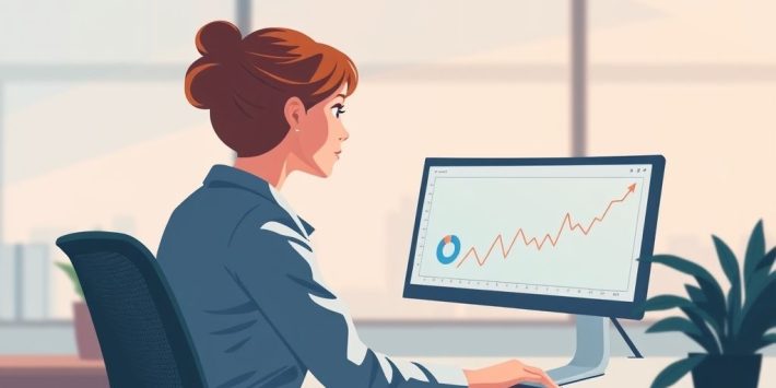 {"prompt":"create and no text flat illustration, beautiful background and a woman is in the office and see the monitor and show graph.  SAR Whipsaw Errors | Avoid premature exits using SAR.","originalPrompt":"create and no text flat illustration, beautiful background and a woman is in the office and see the monitor and show graph.  SAR Whipsaw Errors | Avoid premature exits using SAR.","width":1024,"height":576,"seed":42,"model":"flux","enhance":false,"nologo":true,"negative_prompt":"worst quality, blurry","nofeed":false,"safe":false,"isMature":false,"isChild":false}